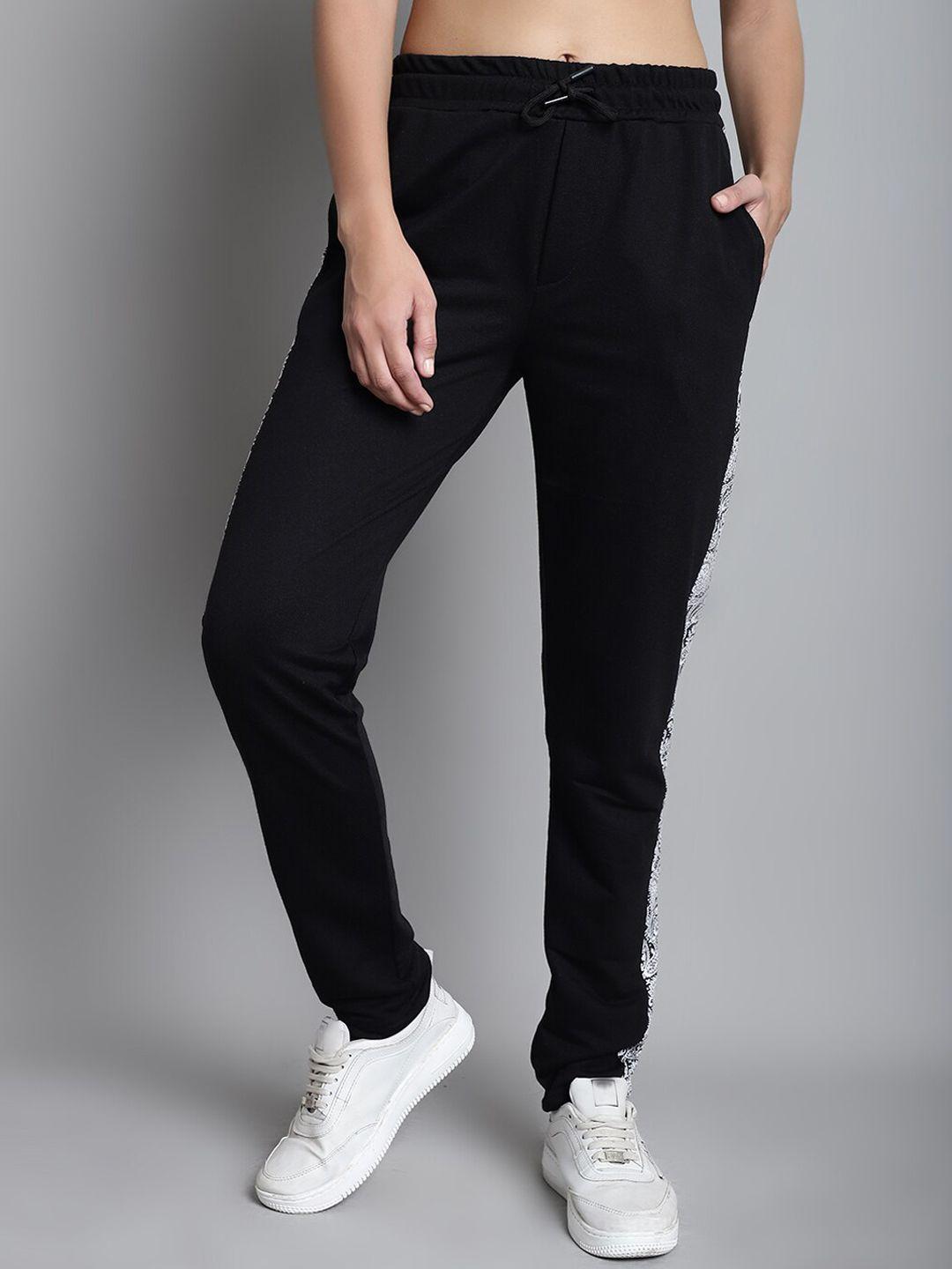 door74 women mid rise cotton joggers