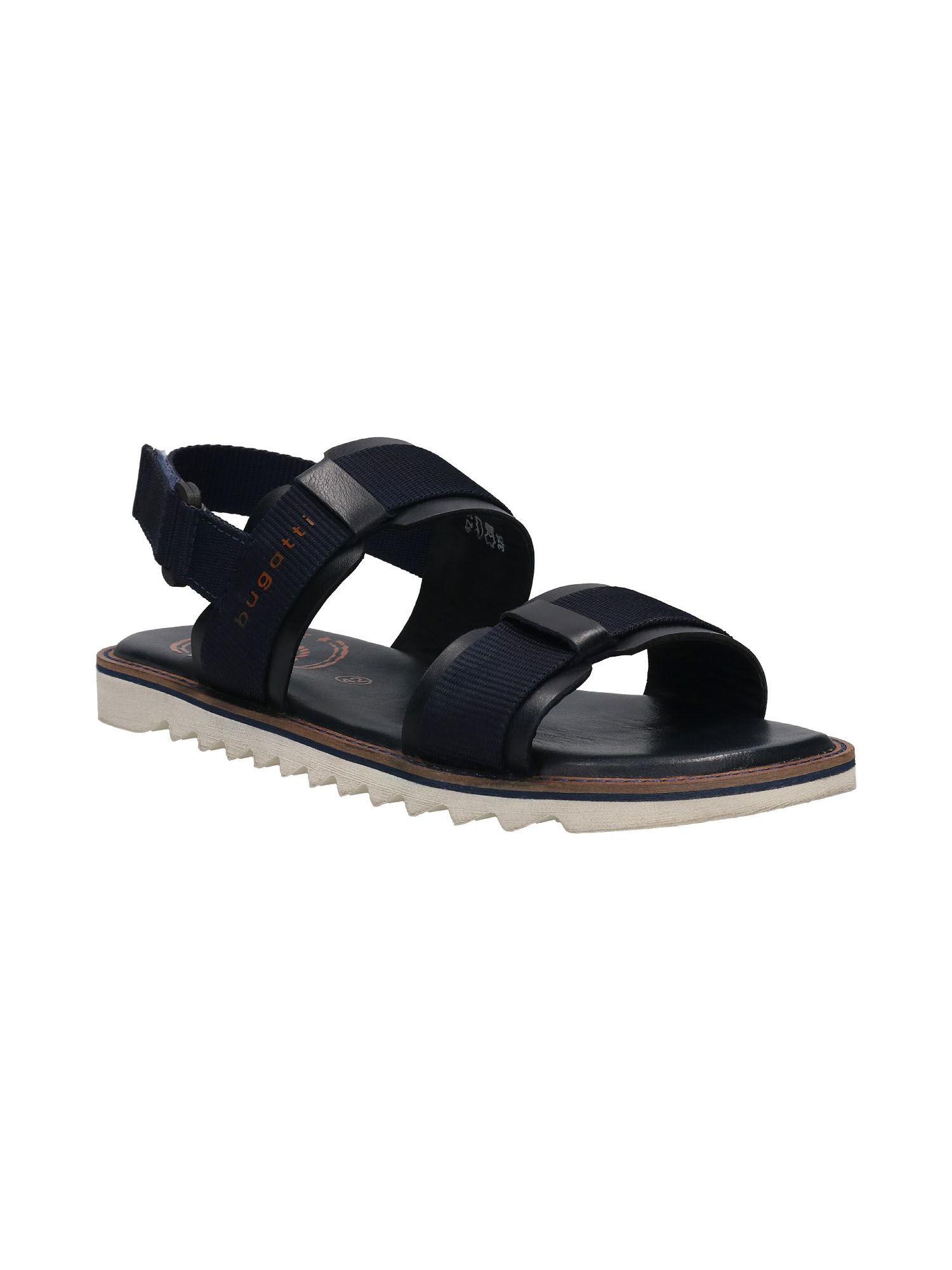 dorfu dark blue men back strap sandals