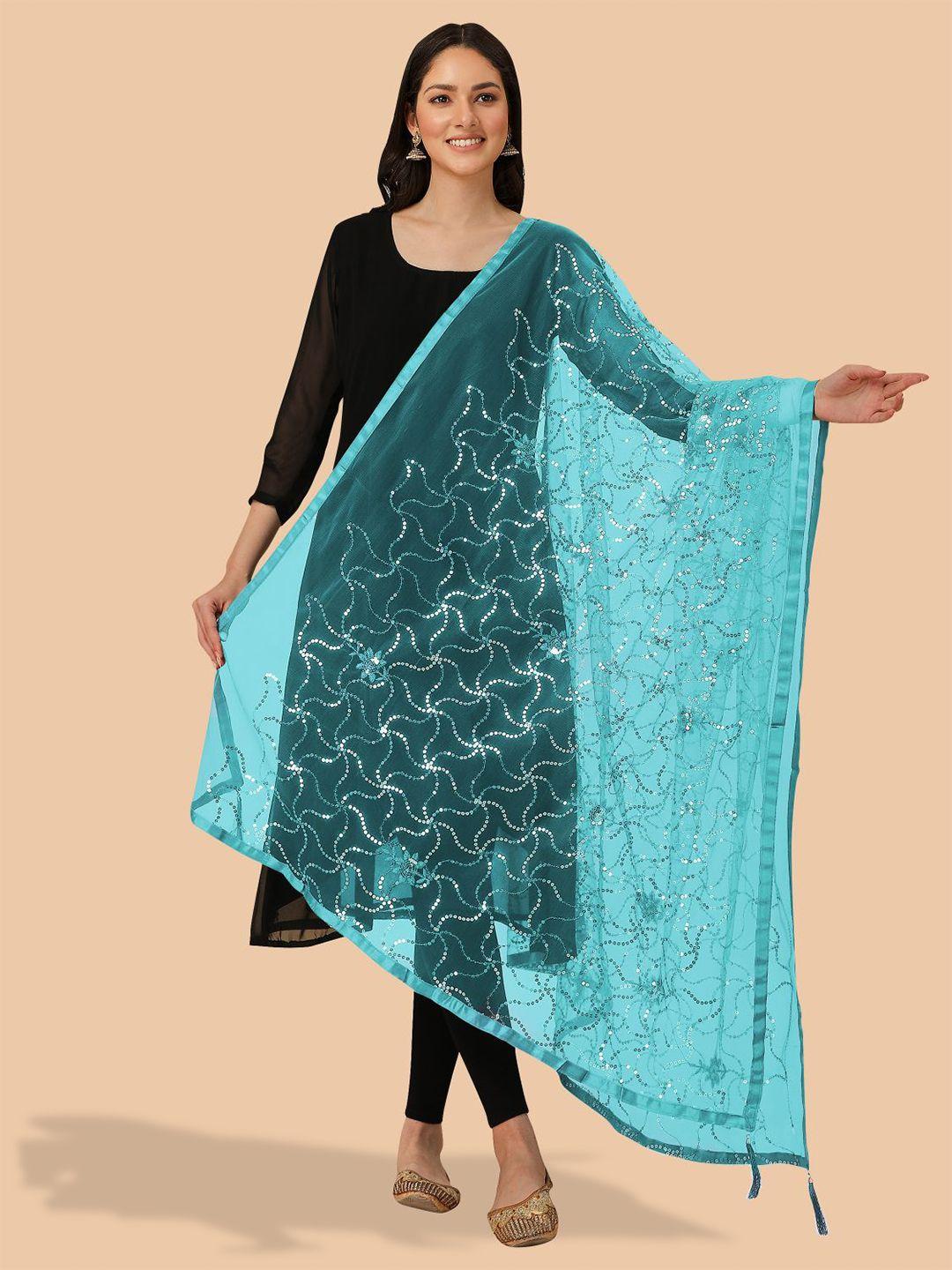 dori embroidered dupatta with sequinned