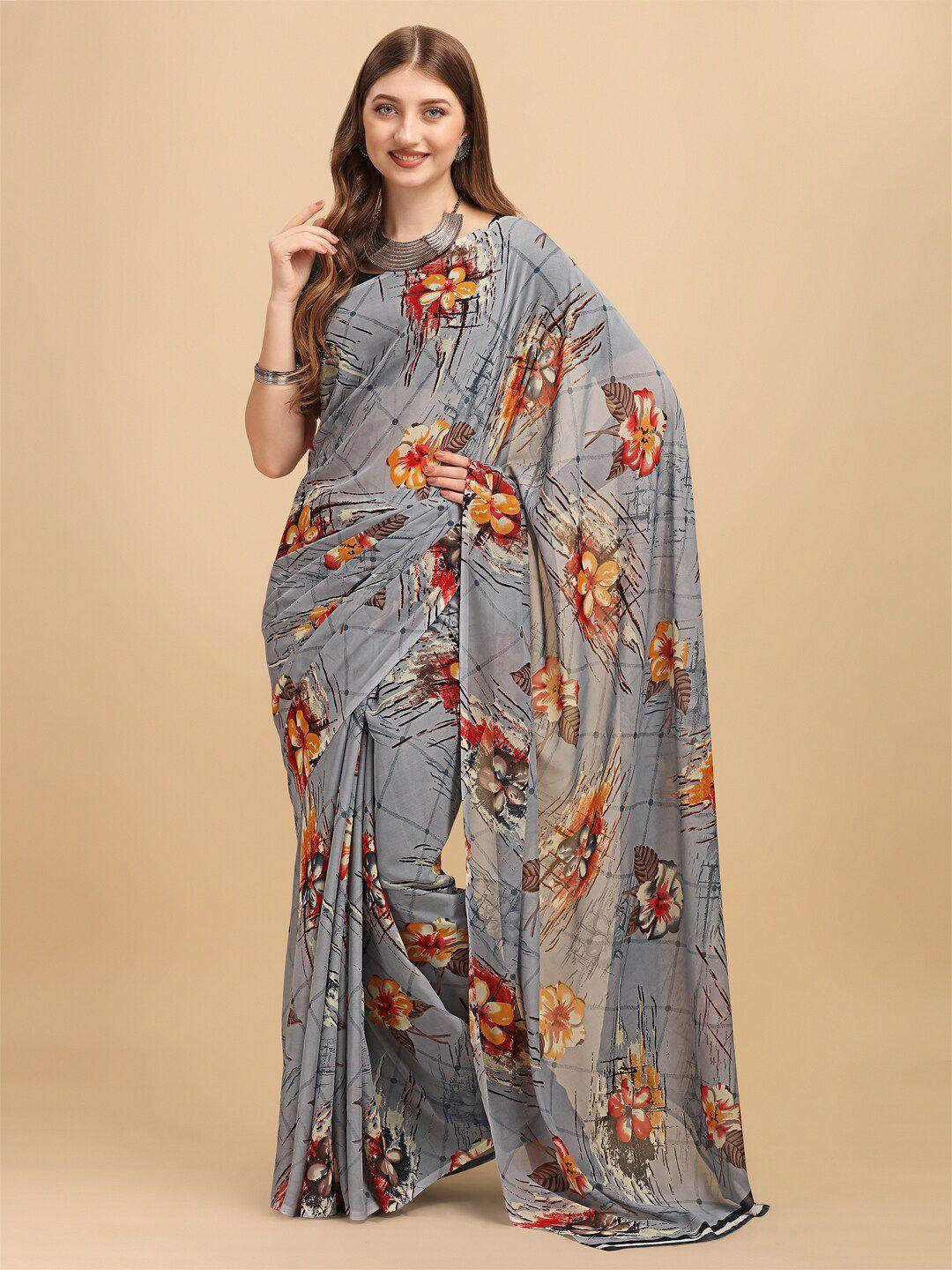 dori floral printed pure georgette saree