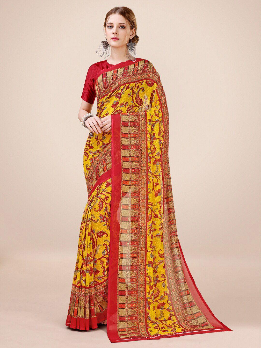 dori floral printed pure georgette saree