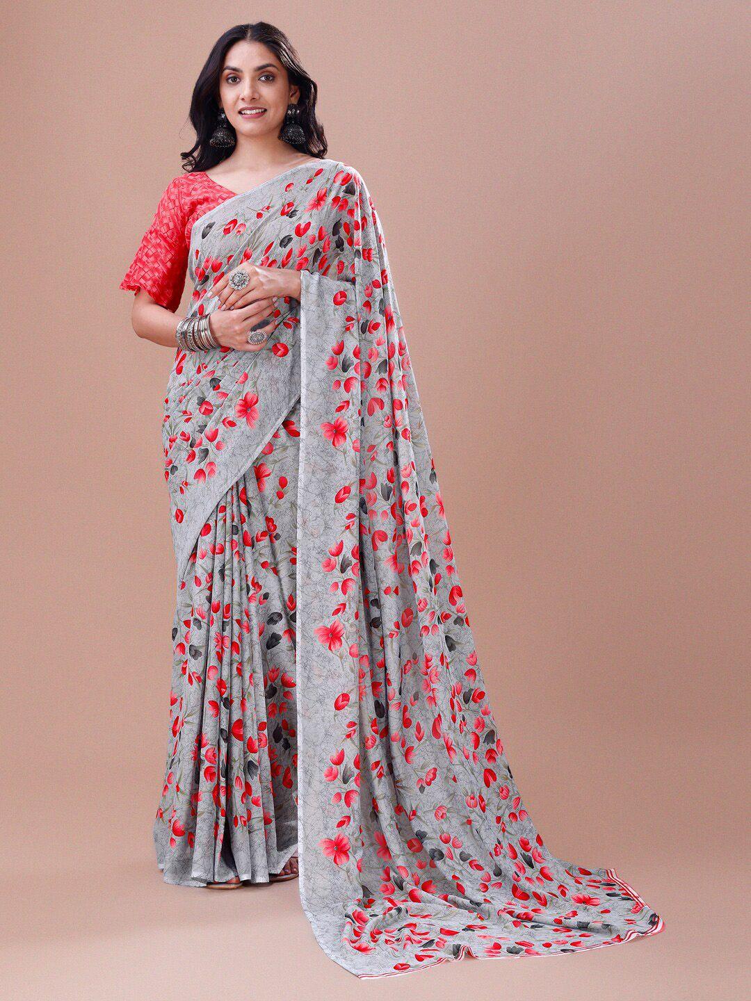 dori floral printed pure georgette saree