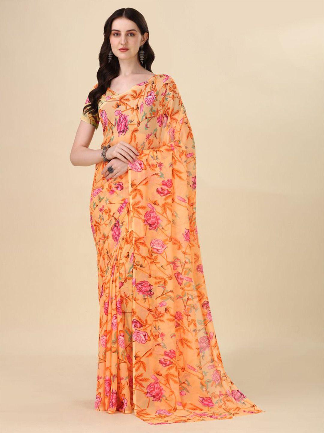 dori floral pure georgette saree