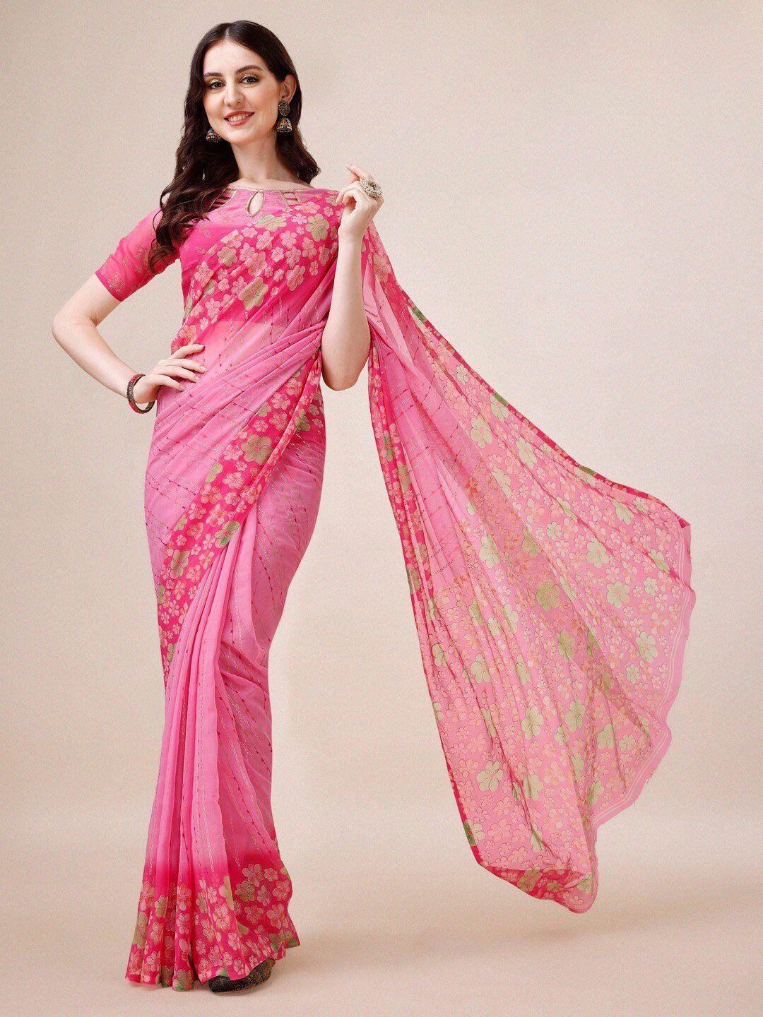 dori striped pure chiffon saree