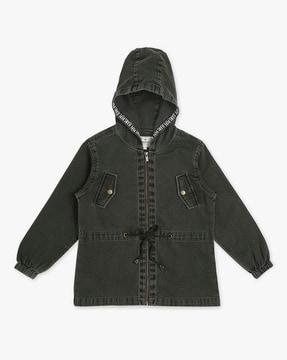 dorothy zip-front hooded jacket