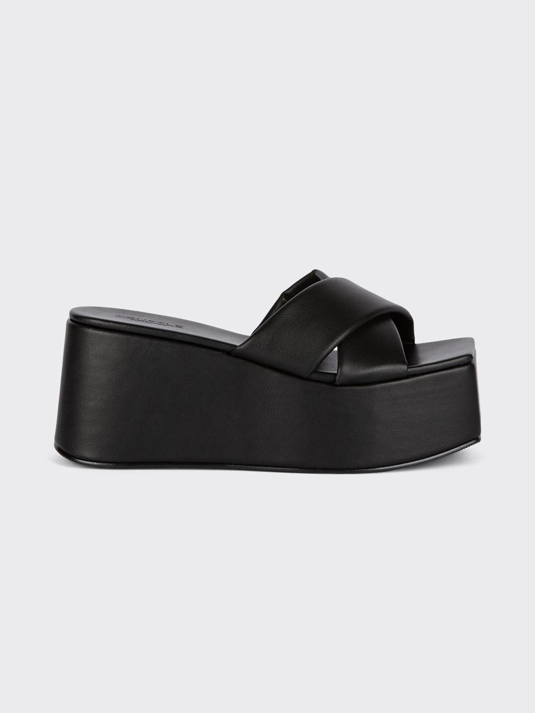dorothy perkins black cross strap flatform heel sandals