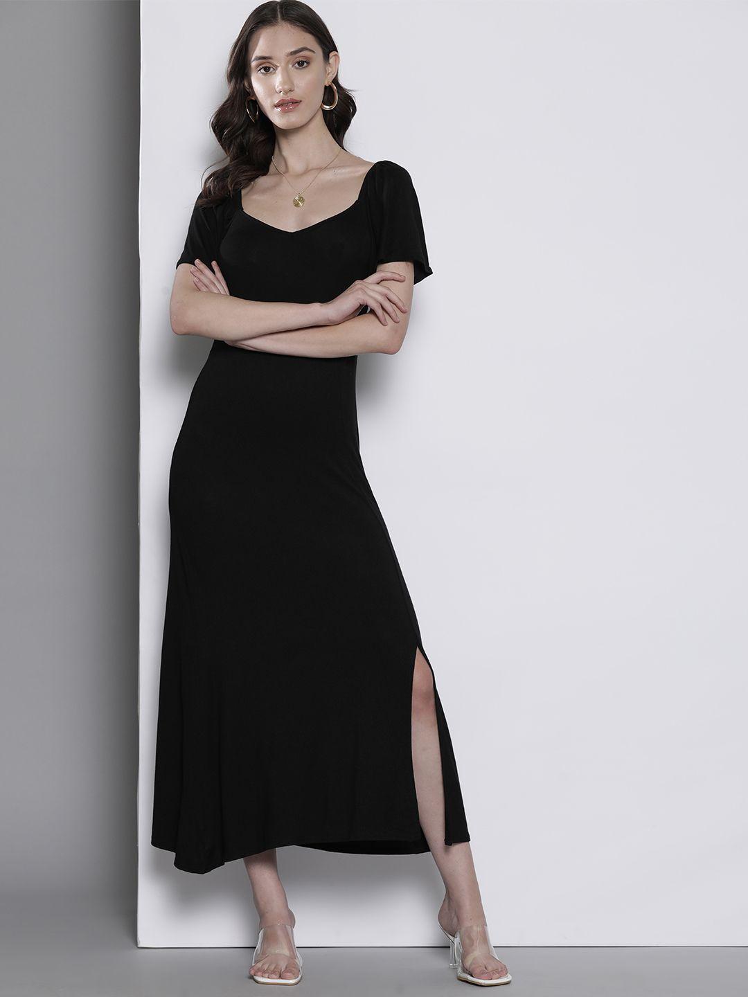 dorothy perkins black maxi dress