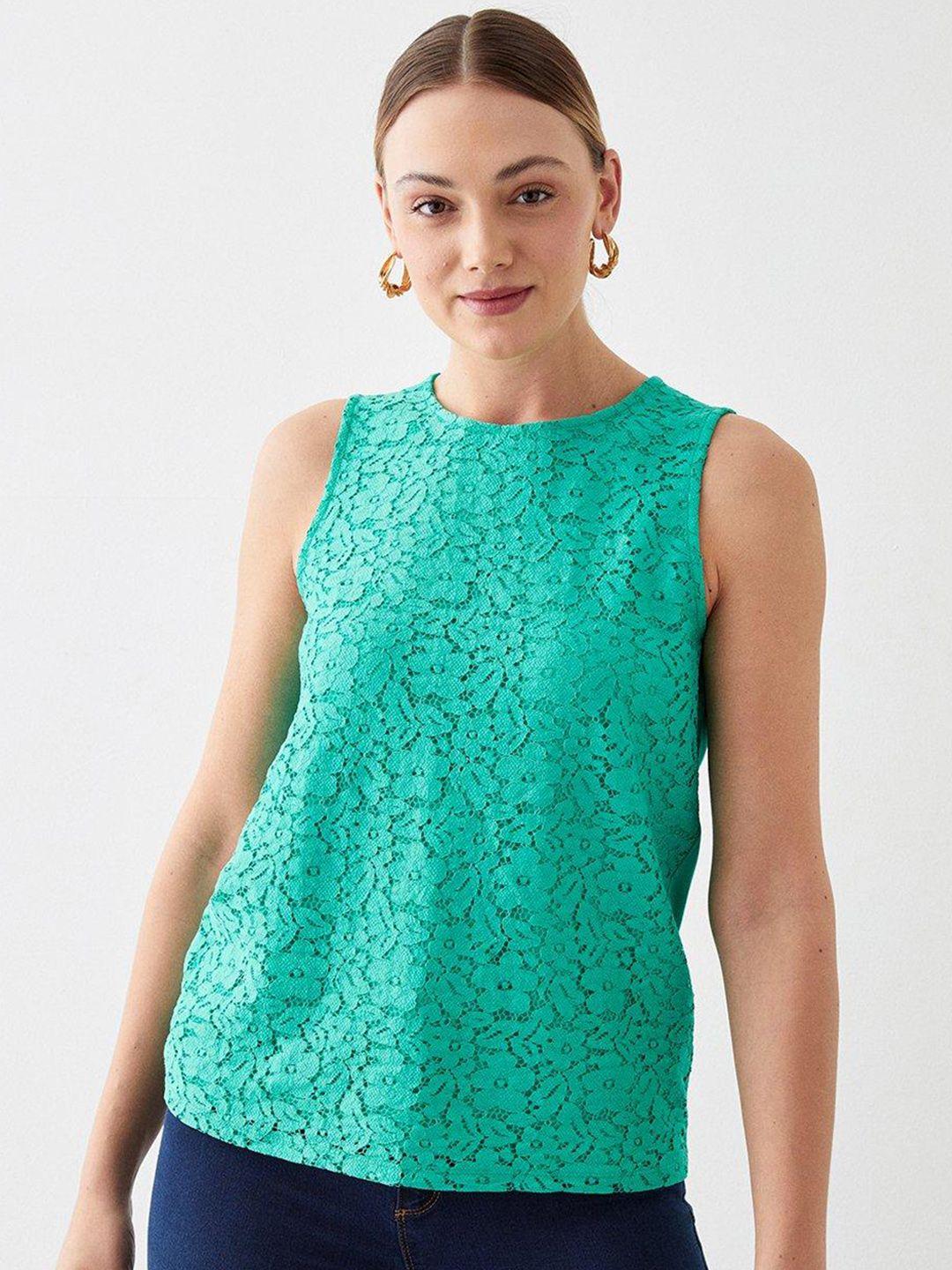 dorothy perkins floral lace top