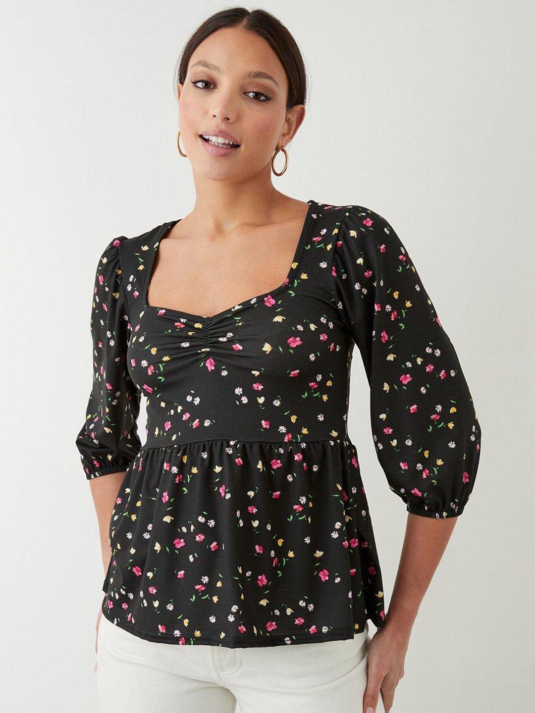 dorothy perkins floral print a-line top