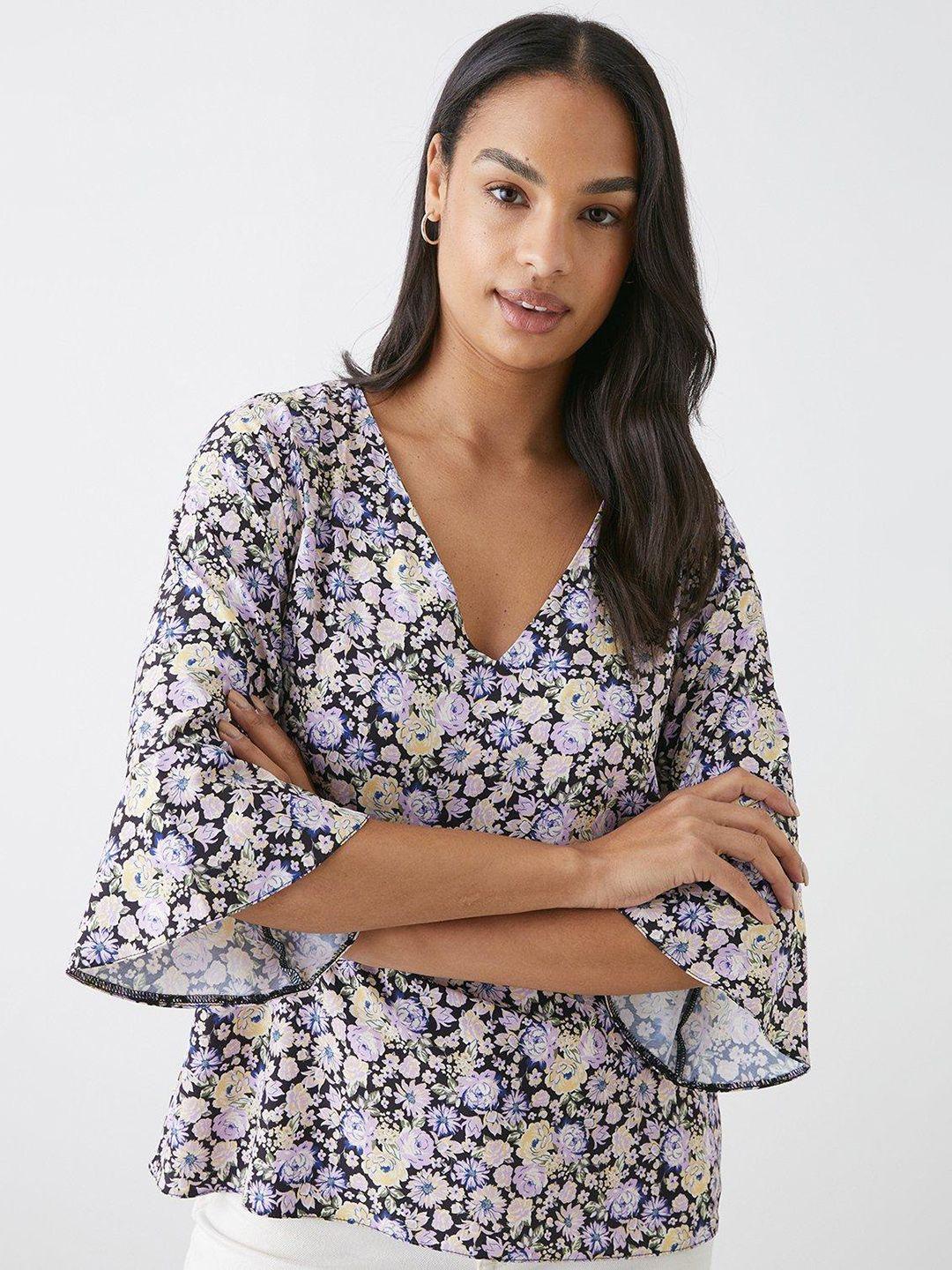 dorothy perkins floral print top