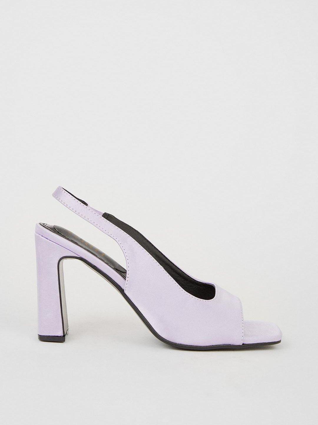 dorothy perkins satin finish block heels