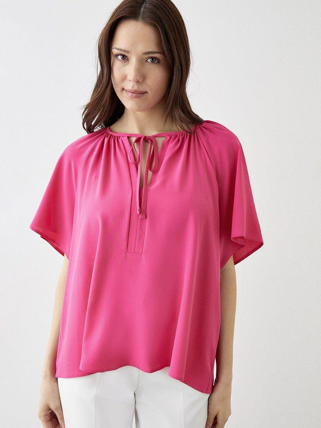 dorothy perkins tie-up neck top