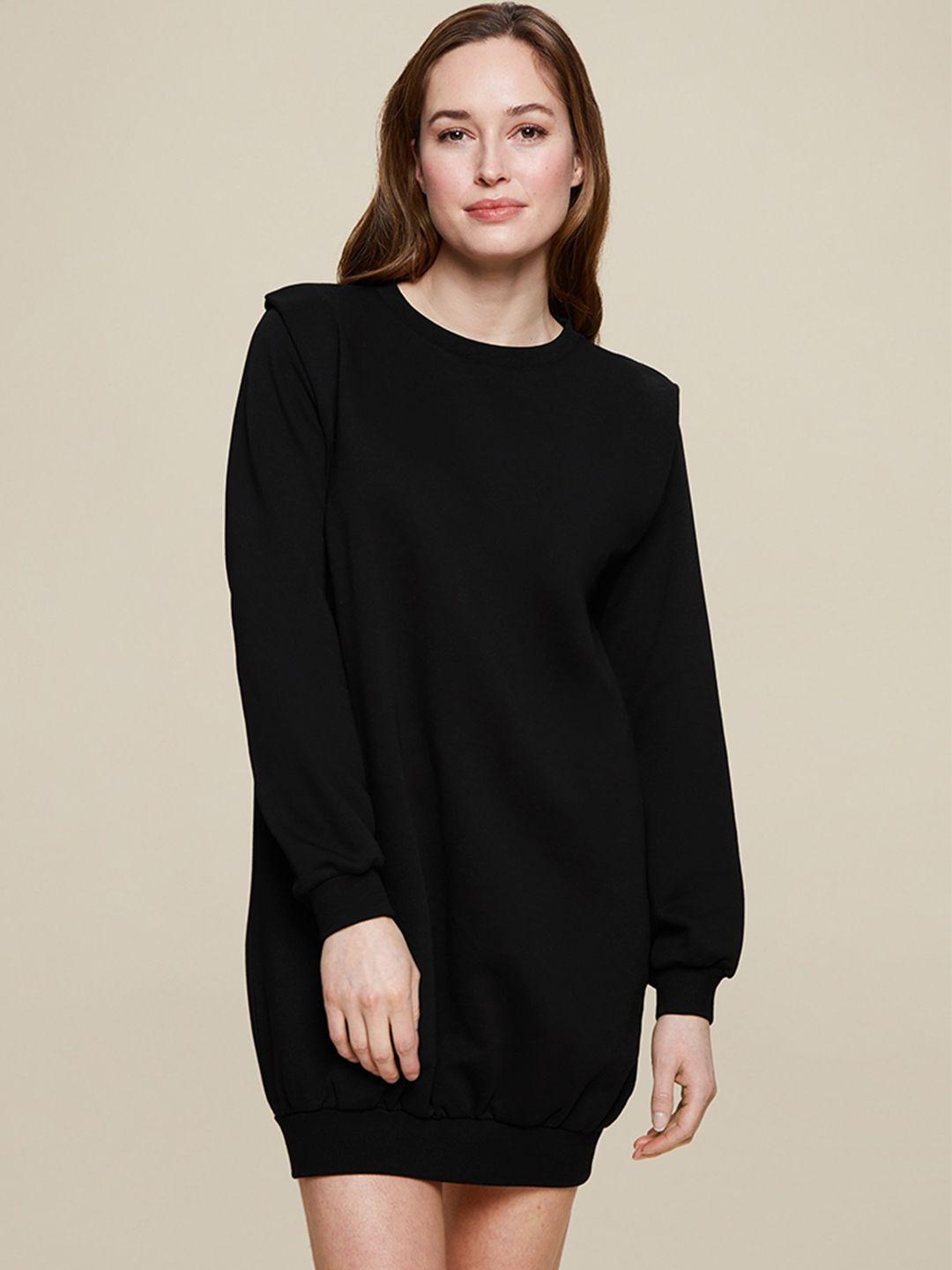 dorothy perkins women black solid jumper dress
