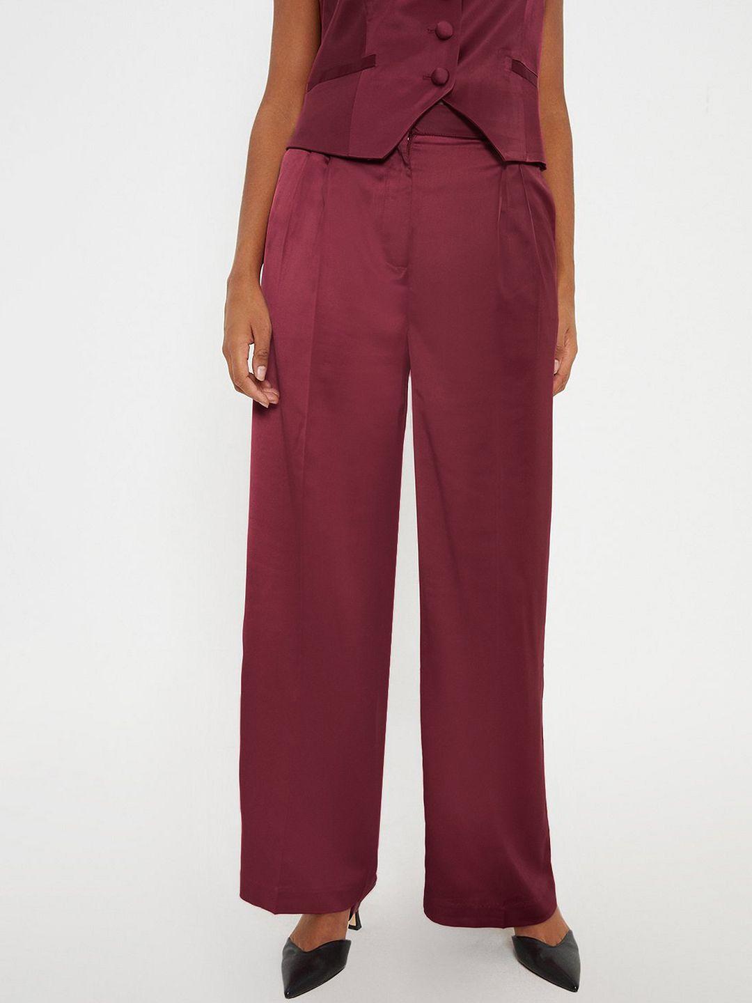 dorothy perkins women satin wide leg trousers