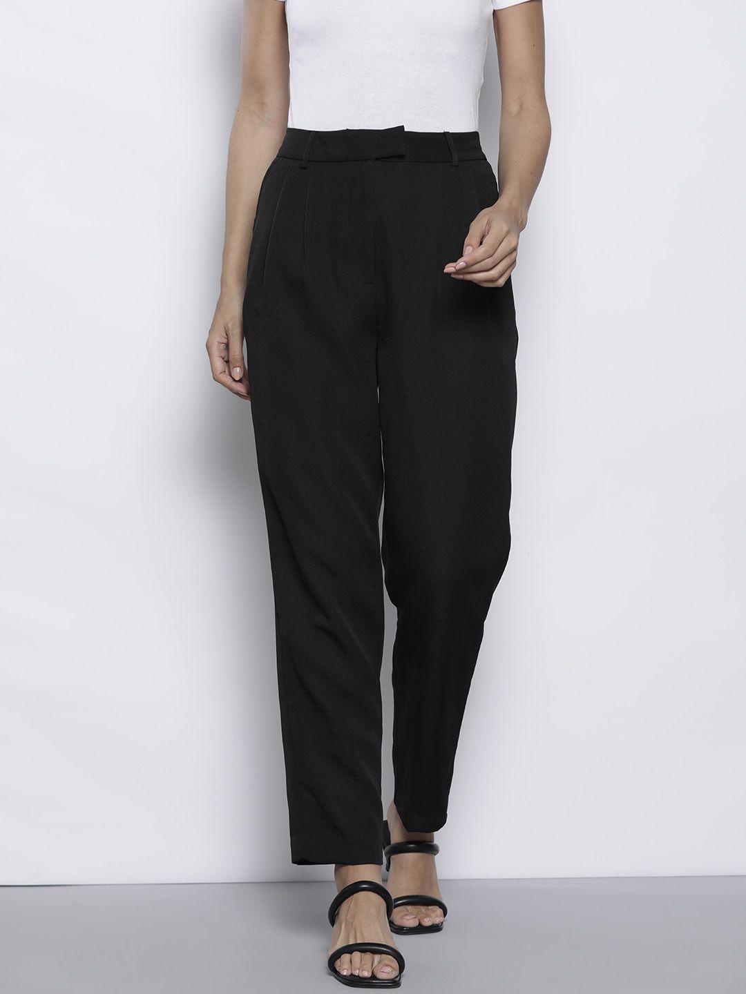 dorothy perkins women slim fit pleated trousers