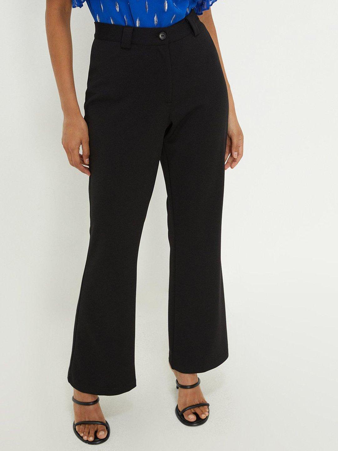 dorothy perkins women solid bootcut trousers