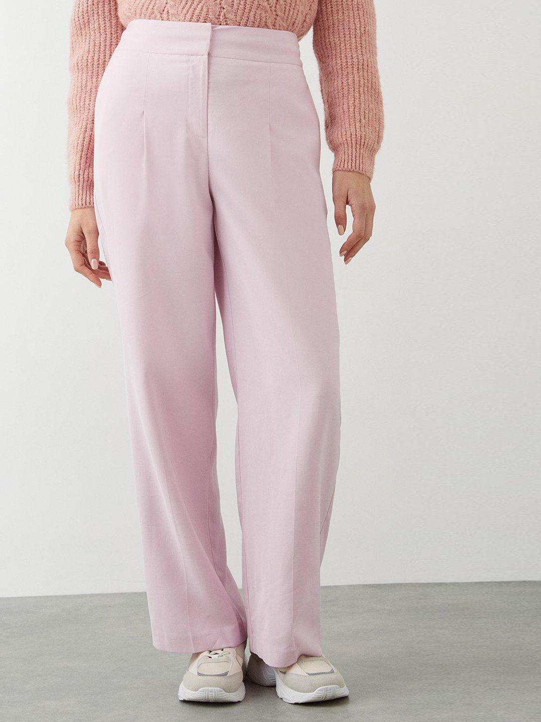 dorothy perkins women wide leg pleated trousers