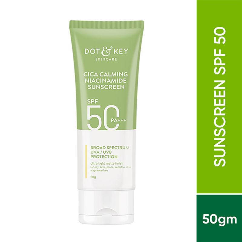 dot & key cica calming niacinamide sunscreen spf 50 pa+++