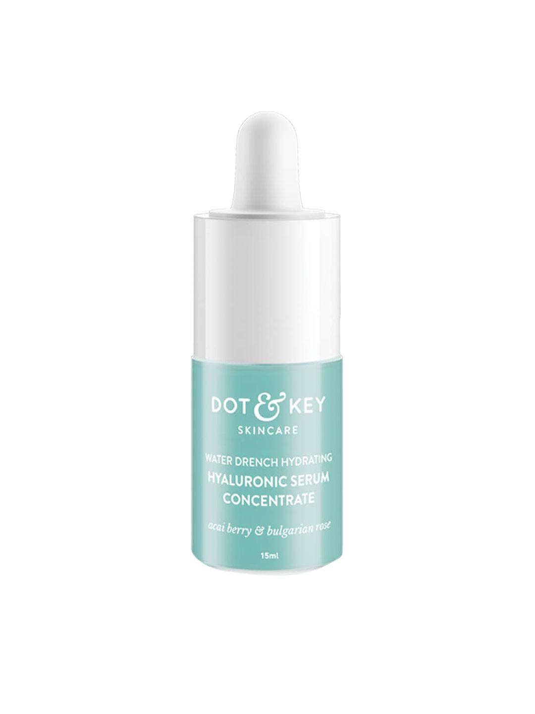 dot & key hydrating hyaluronic face serum with vitamin c & e for plump glowing skin 15 ml