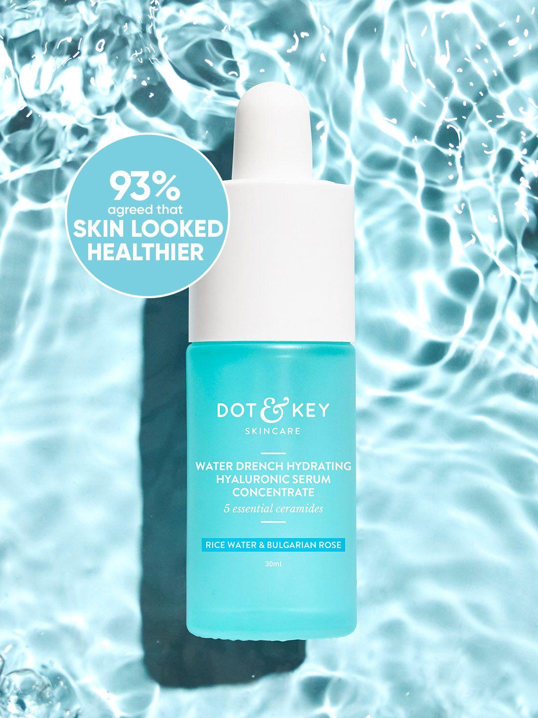 dot & key hydrating hyaluronic face serum with vitamin c & e for plump glowing skin- 30ml
