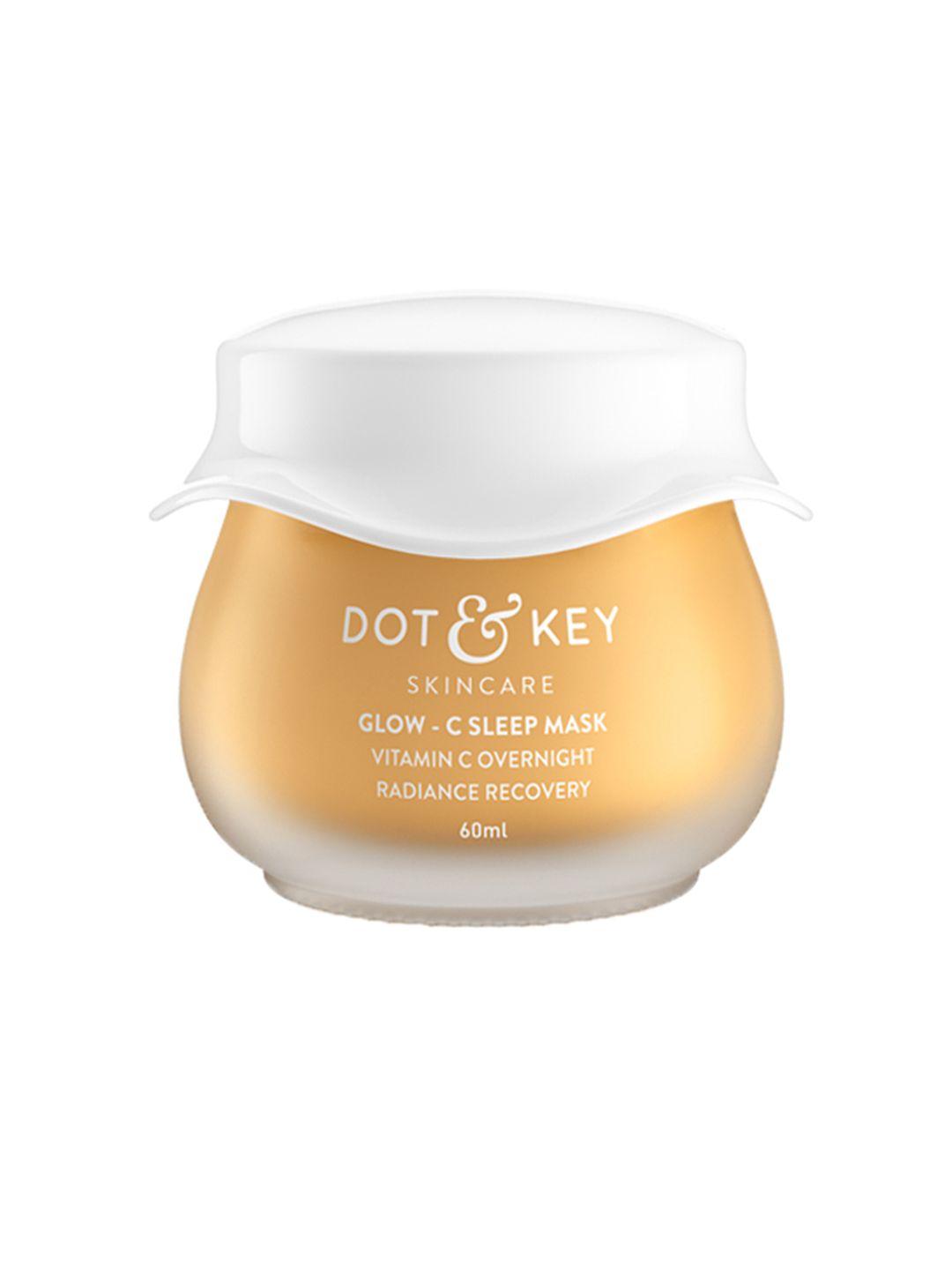 dot & key vitamin c gel sleeping mask for glowing skin & reduces dark spots - 60 ml
