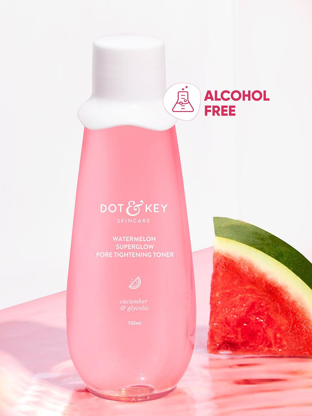 dot & key watermelon aha pore tightening toner with glycolic for glowing skin - 150ml