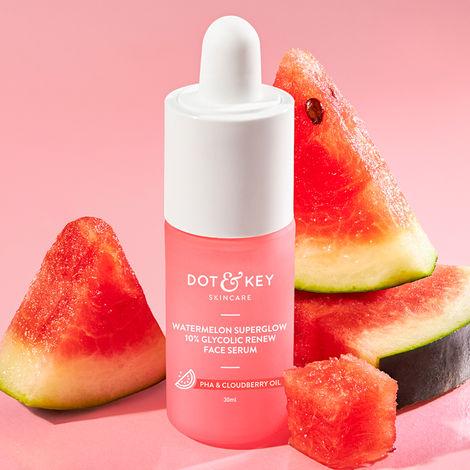 dot & key 10% glycolic watermelon super glow face serum for pigmentation, excess oil, dark spot, 30ml