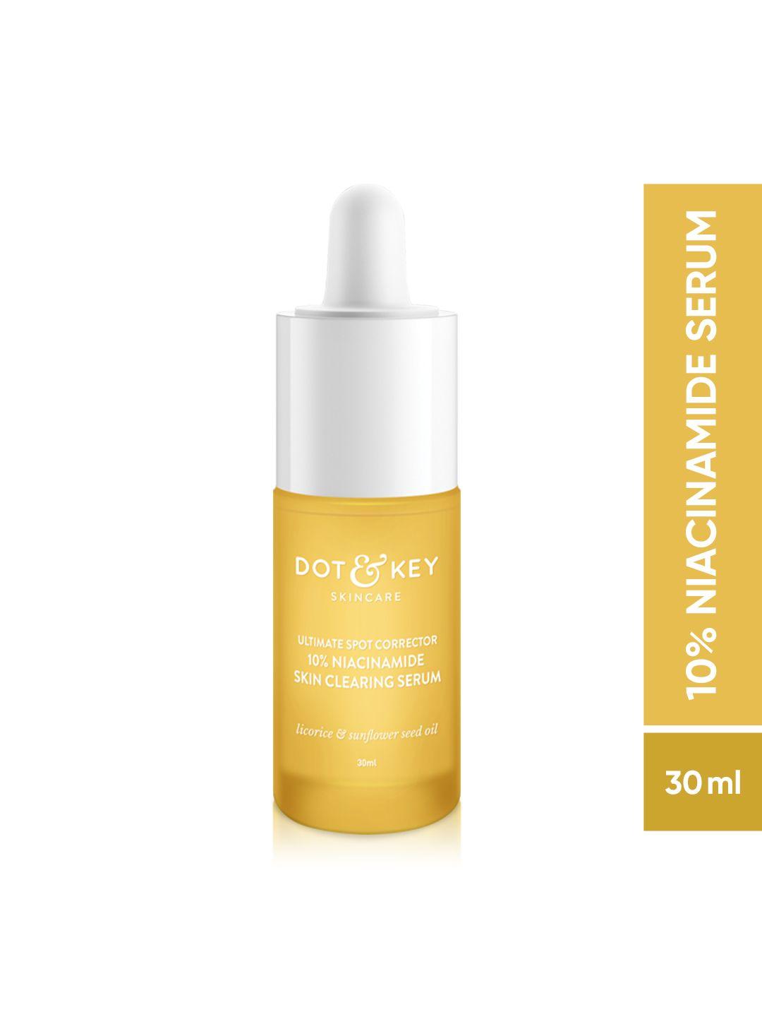 dot & key 10% niacinamide spot reduction face serum with zinc for acne & dark spots - 30ml