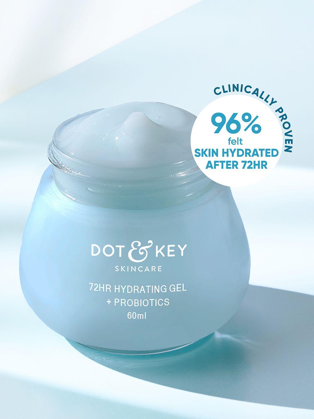 dot & key 72hr hydrating probiotics oil-free gel moisturizer with hyaluronic acid - 60ml