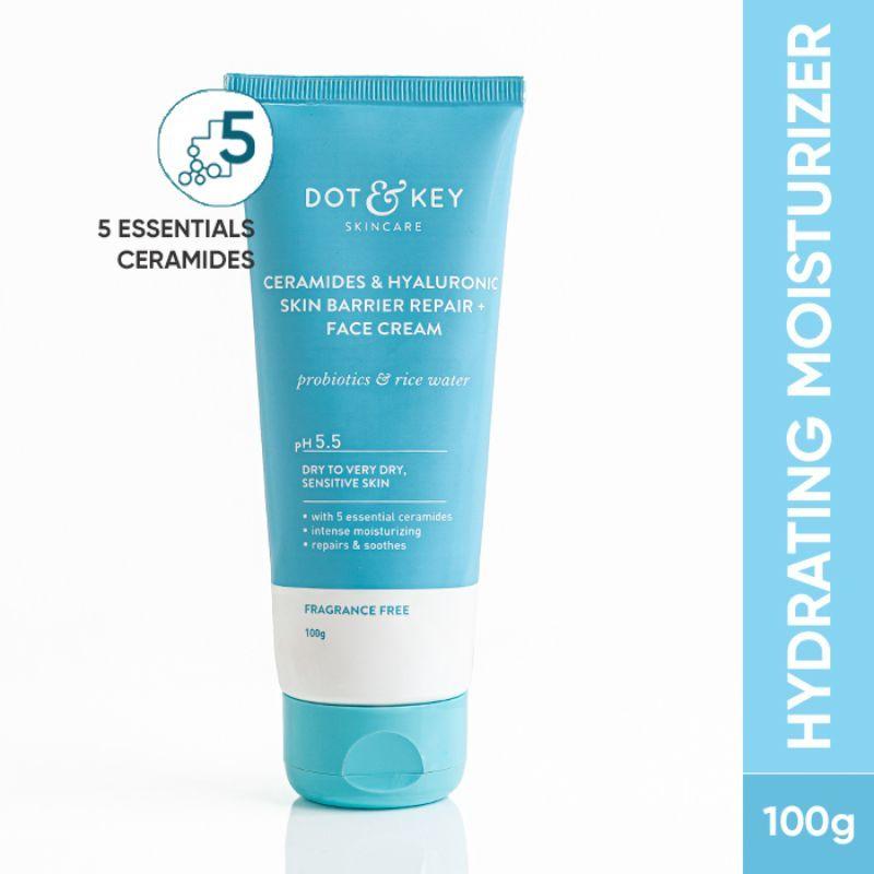 dot & key barrier repair ceramides & hyaluronic hydrating face cream with probiotics