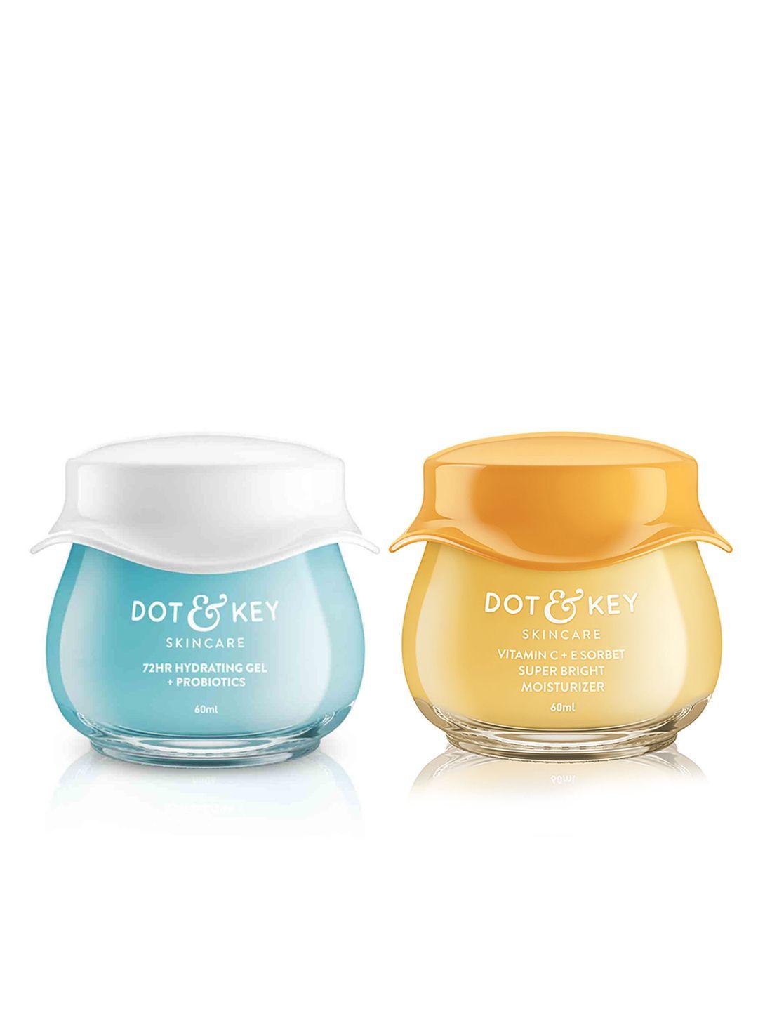 dot & key hydraglow duo -72 hr probiotics hydrating moisturizer & vitamin c moisturizer