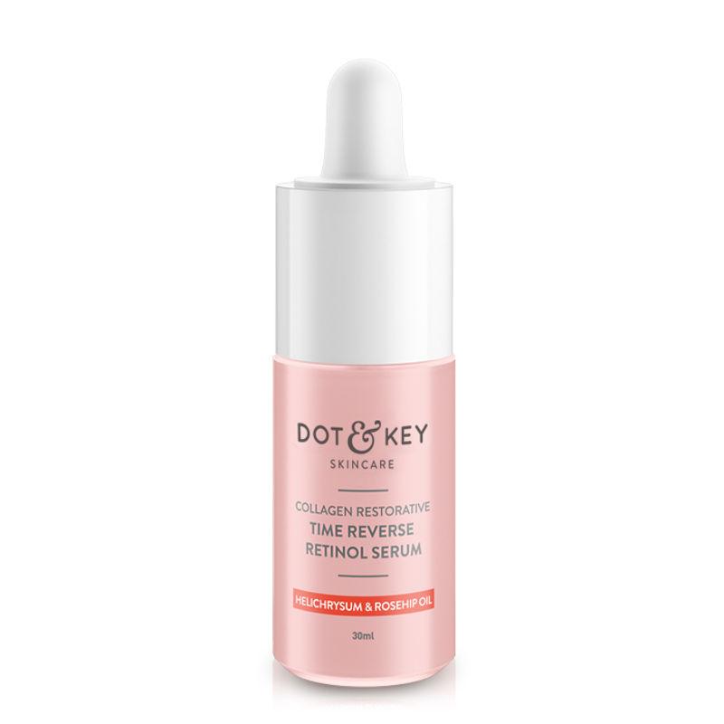 dot & key retinol & helichrysum anti aging face serum, boosts collagen & smoothes wrinkles