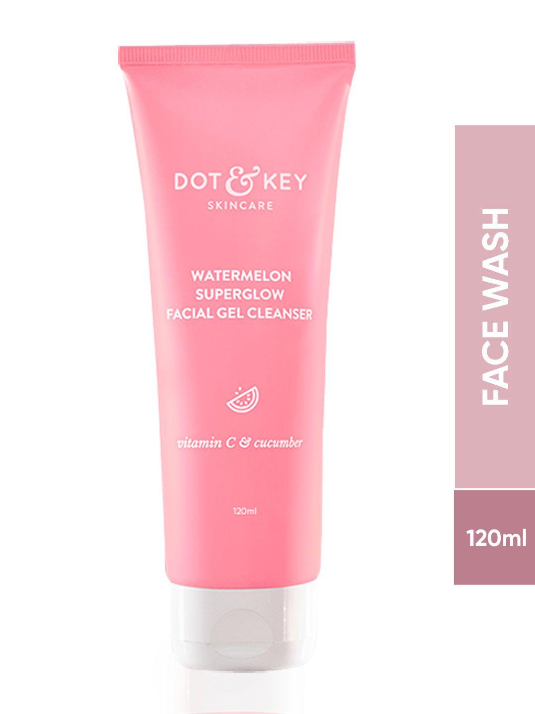 dot & key watermelon super glow vitamin c face wash gel for oily skin - 120 ml