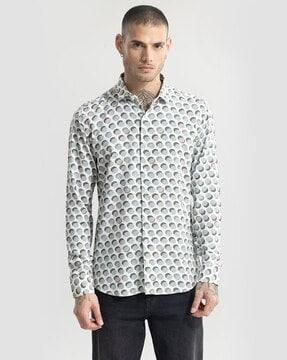 dot dazzle slim fit shirt