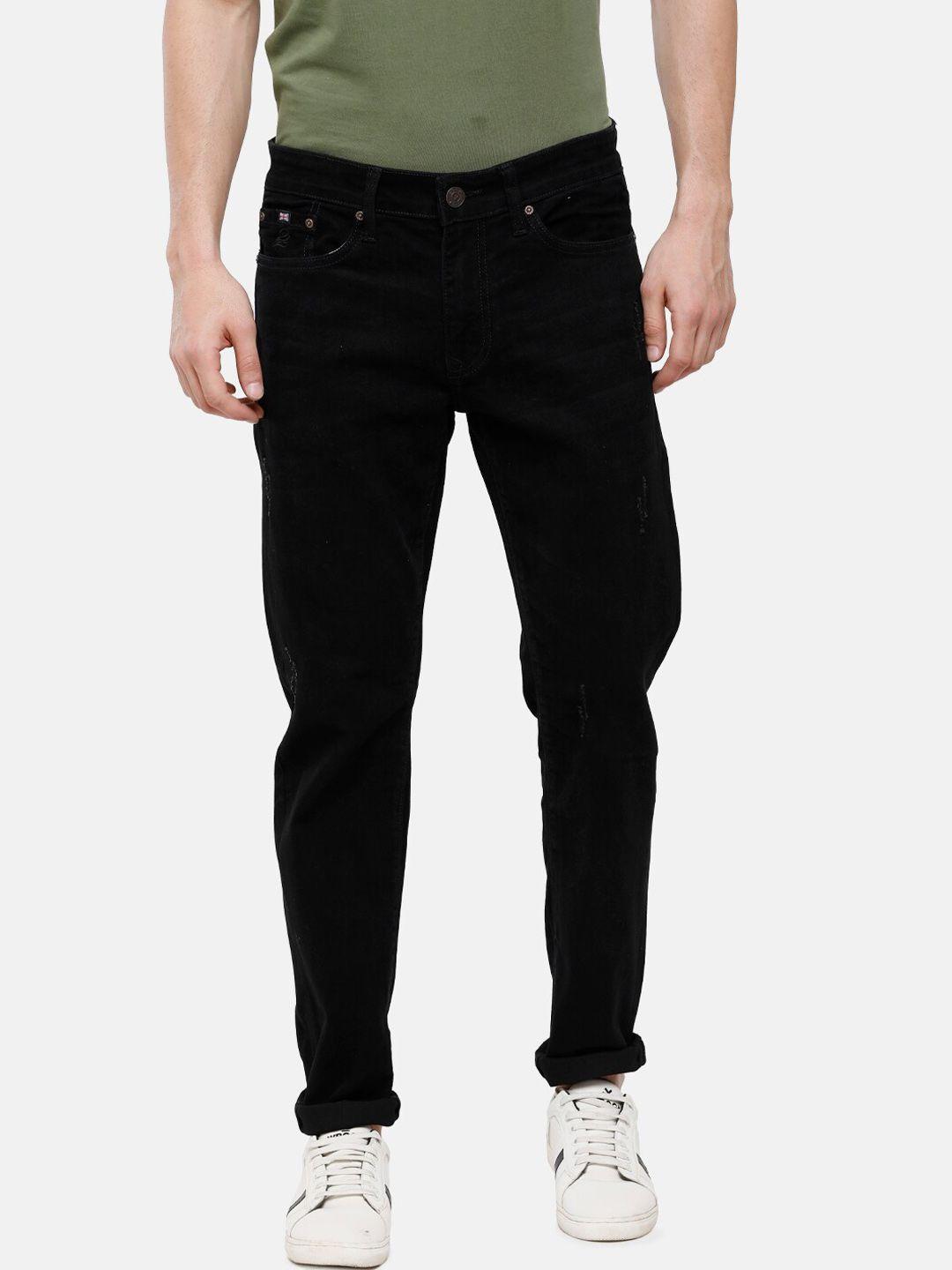 double two men lean slim fit low-rise stretchable jeans