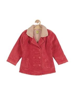 double-breasted button closure jacket
