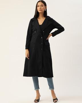 double-breasted trench coat