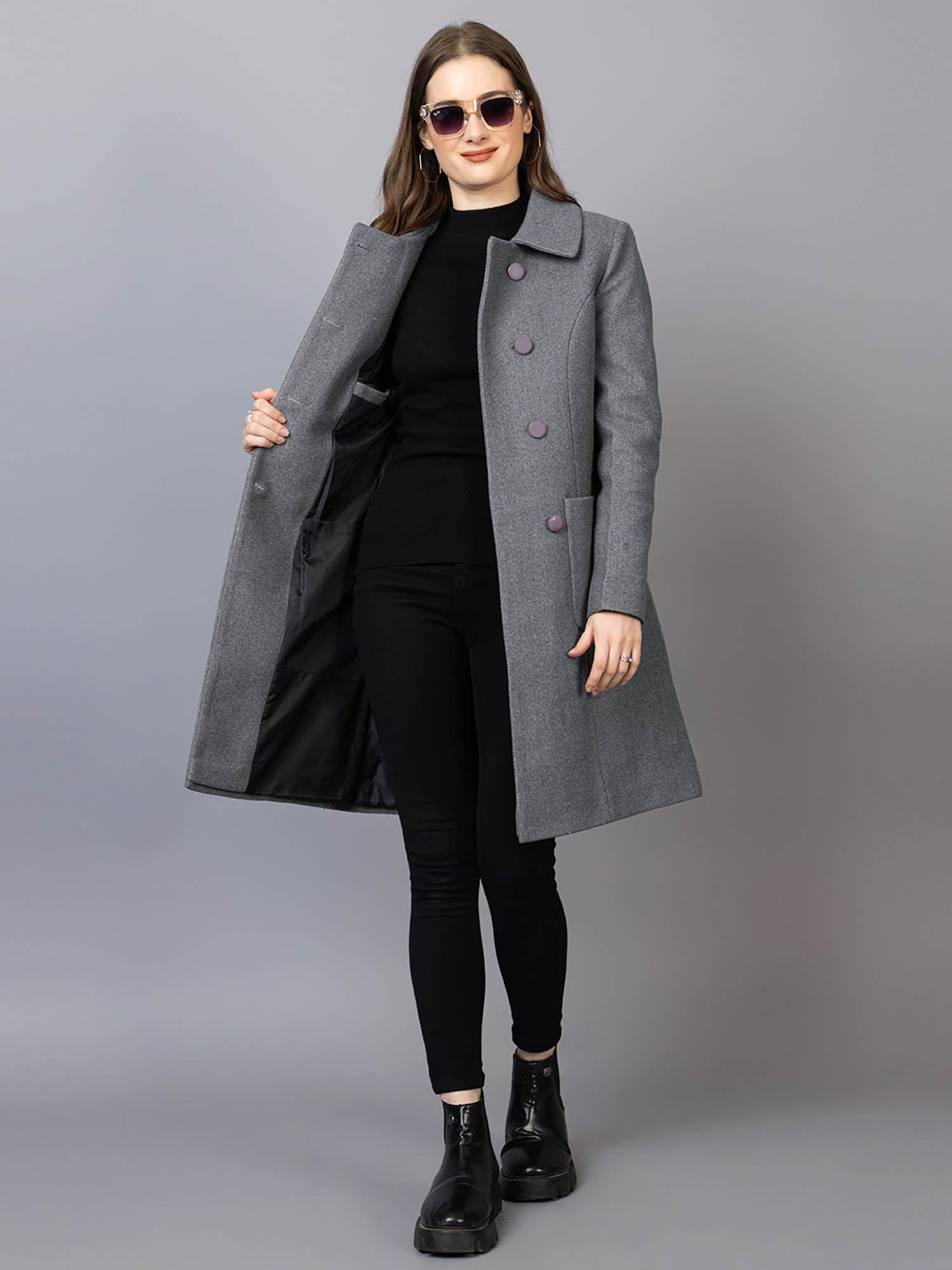 double breasted wool overcoat