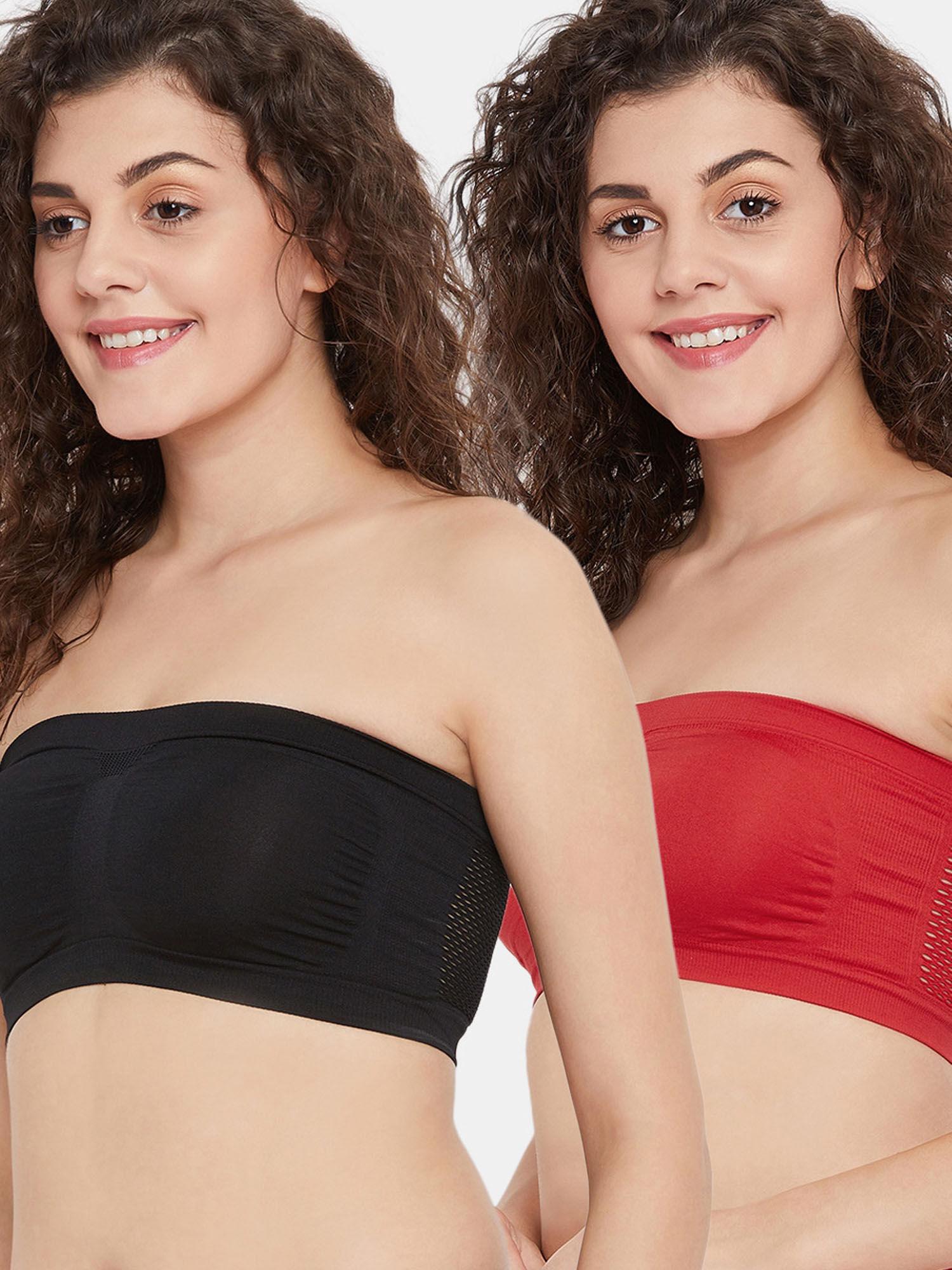 double layered full coverage strapless bra- assorted (pack of 2)