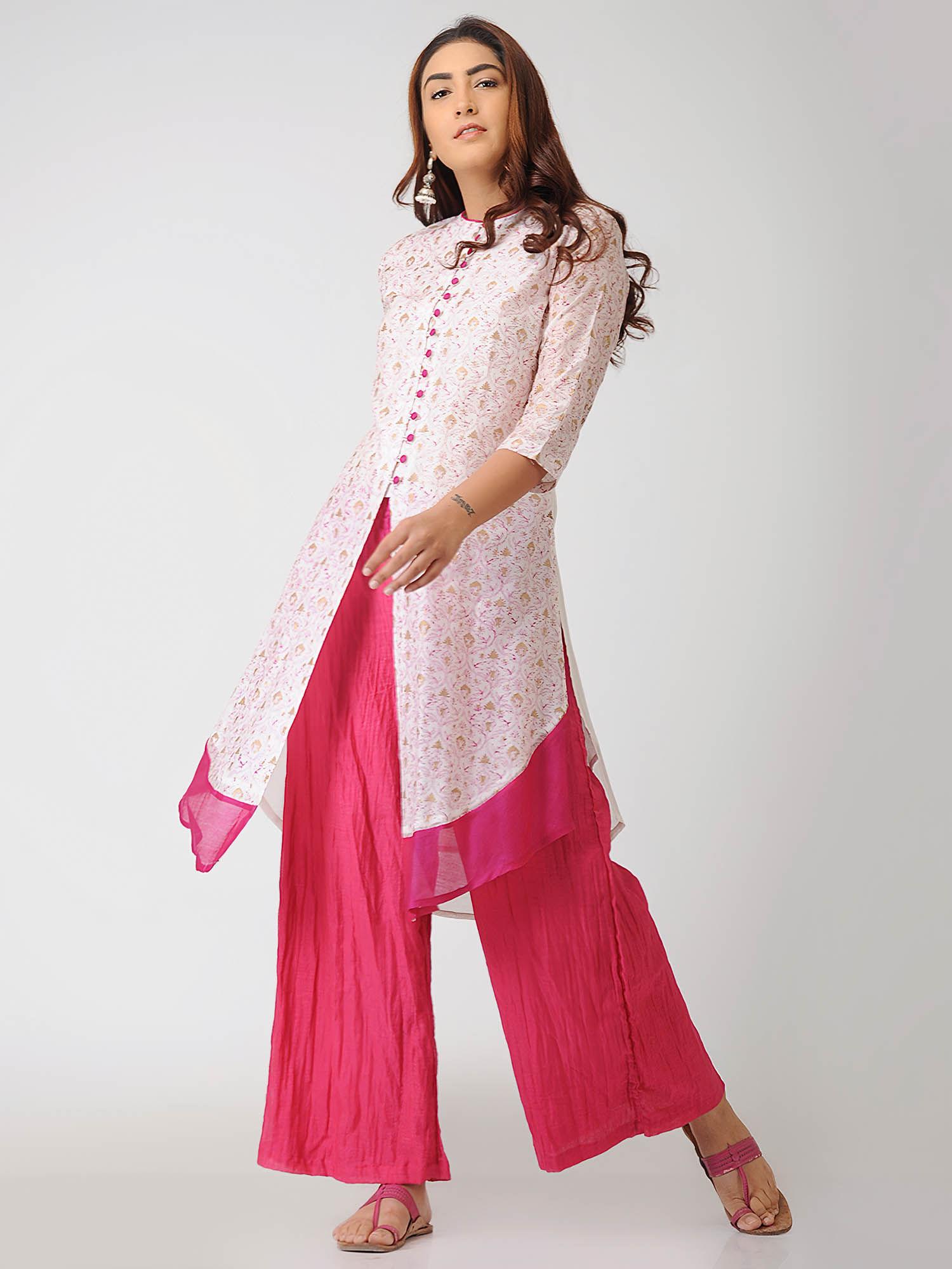 double layered kurta & slip (set of 2)