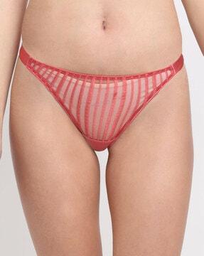 double layered lace thongs