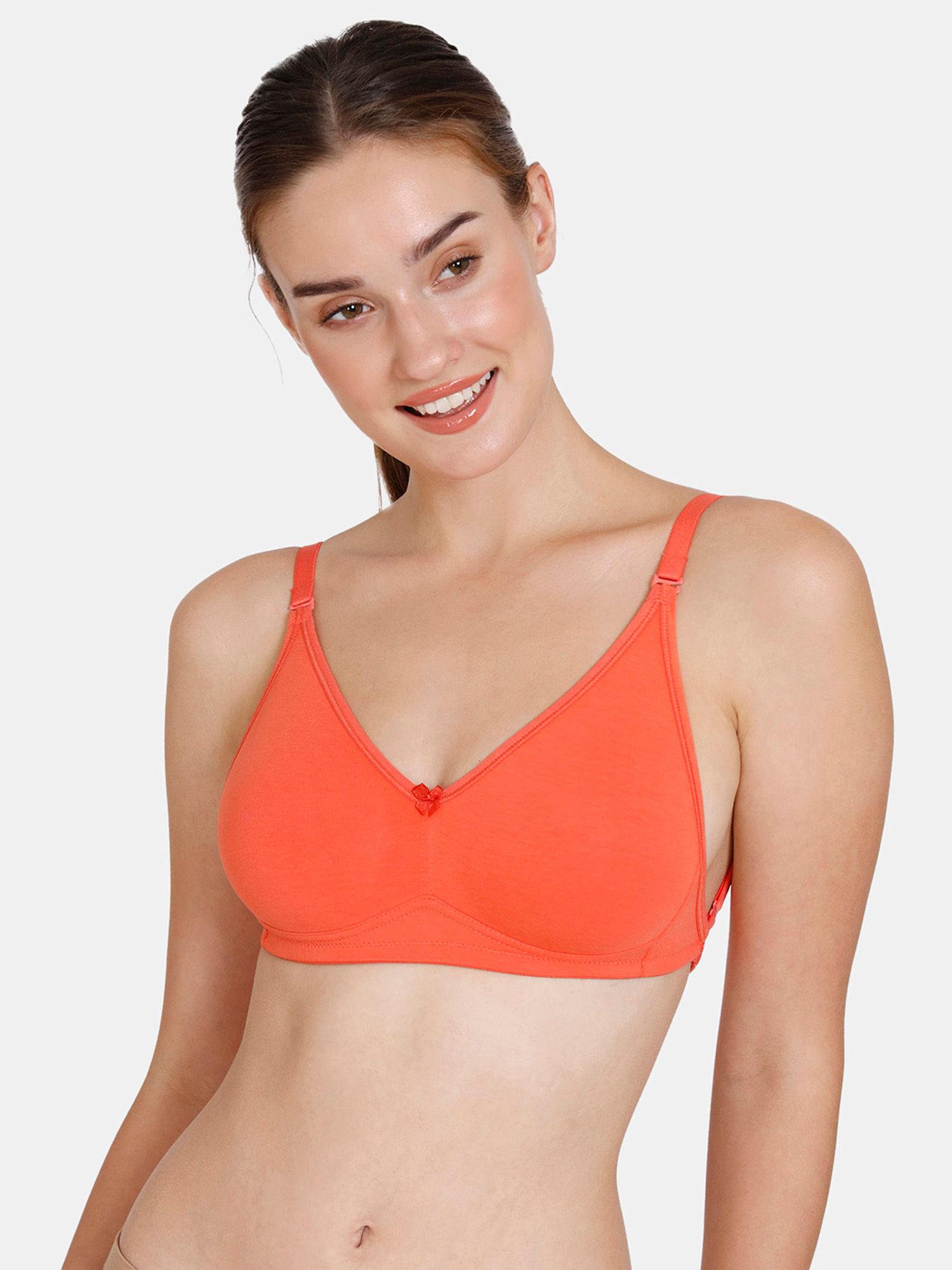 double layered non wired 3-4th coverage backless bra - emberglow (set of 2)