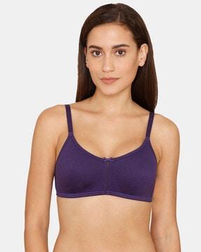 double layered non-wired non-padded 3/4th coverage bra