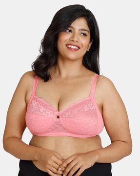 double layered non-wired non-padded 3/4th coverage sag lift bra