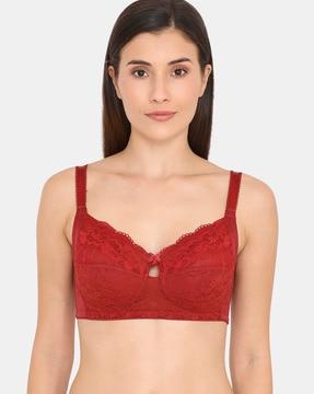 double layered non-wired non-padded 3/4th coverage sag lift bra