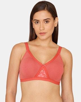 double layered non-wired non-padded full coverage super support bra