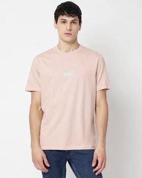 double logo cotton relaxed fit t-shirt