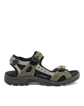 double-strap sandals with velcro closure