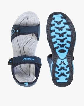 double-strap sandals with velcro closure