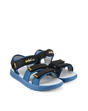 double strap sandals with velcro-fastening
